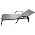 Seasonal Trends Chaise Lounge, 2559 in W, 374 in H, Grey Textiline Seat, Steel Powder Coated Frame 50667